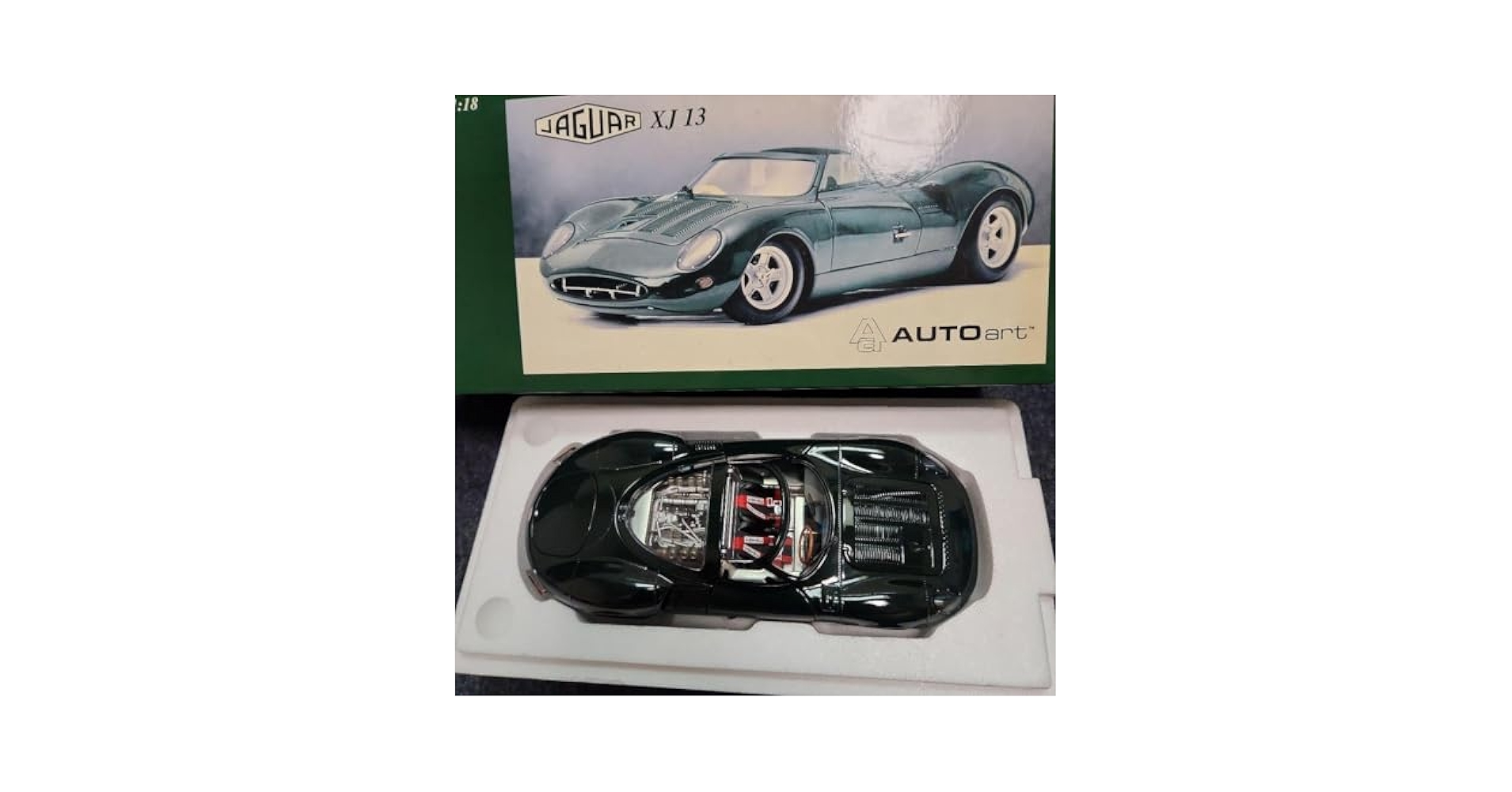 AUTOart オートアート　ジャガー　XJ13 グリーン Amazon.co.jp: AUTOart オートアート ジャガー XJ13 グリーン